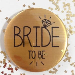 Bride to be button vrijgezellenfeest