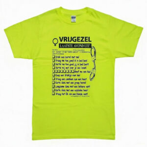T-shirt-vrijgezellenfeest-met-opdrachten-vrouw-geel